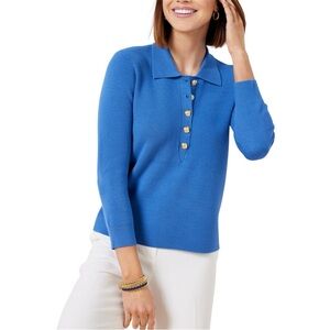 Talbots Polo Sweater in Blue‎